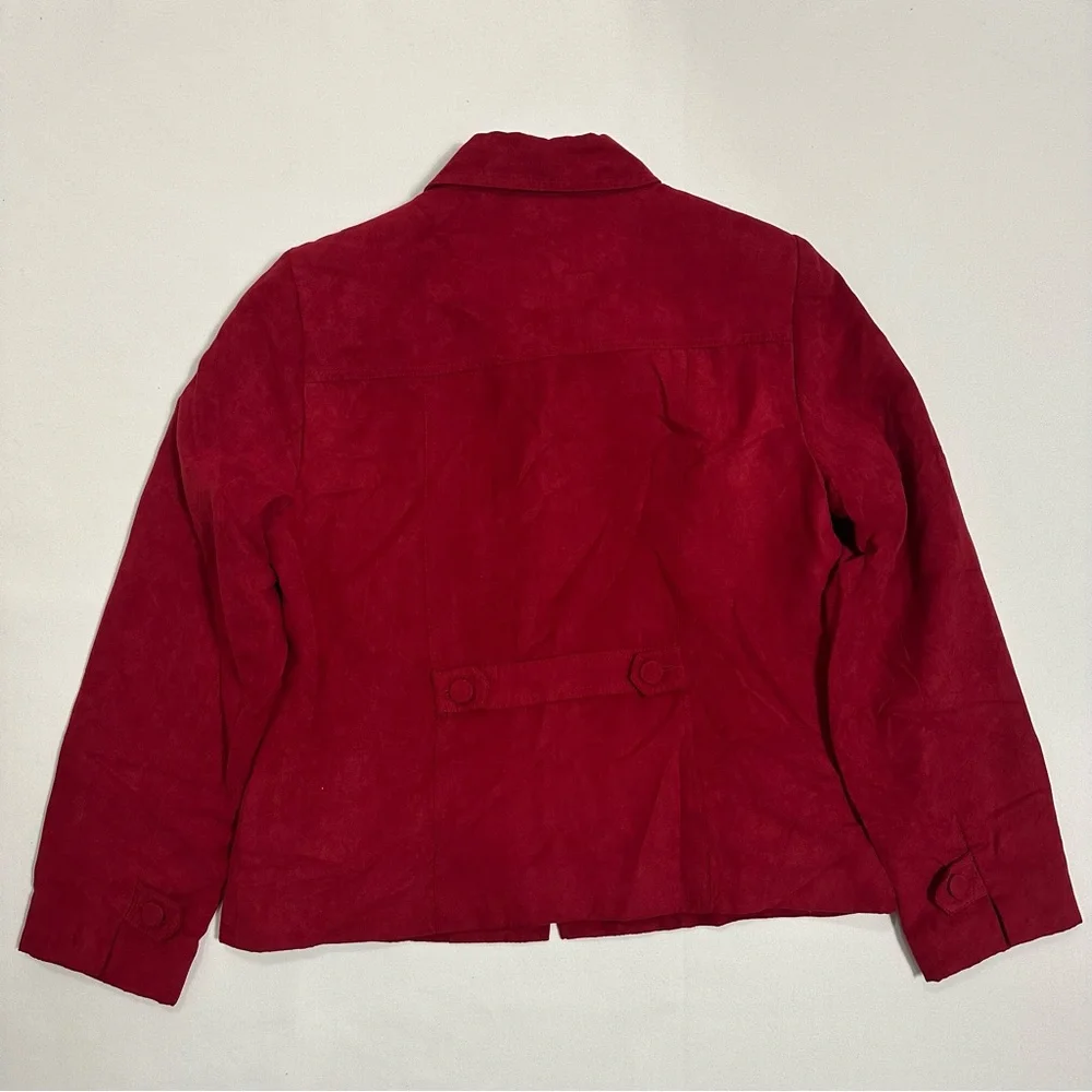 Denver Hanes Cozy Classics Ruban Red Women’s Jacket Size L - Picture 6 of 13